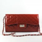 Women's Claret Plaid Embellished Casual Clutch Bag Handbag Shoulder Bag