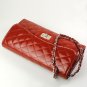 Women's Claret Plaid Embellished Casual Clutch Bag Handbag Shoulder Bag