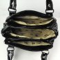 Trendy Black Shiny PU Three Layers Clutch Zipper Bag Handbag Shoulder Bag