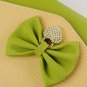 Women's Color Blocking Bowknot Embellished Casual Tote Handbag Shoulder Bag