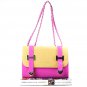 Women's Color Blocking H-shaped Embellished Casual Tote Handbag Shoulder Bag
