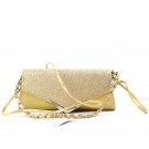 Trendy Women's Shiny Embellished PU Mini Clutch Tote Handbag Shoulder Evening Bag