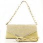 Trendy Women's Shiny Embellished PU Mini Clutch Tote Handbag Shoulder Evening Bag