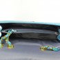Women's Retro Color Blocking Embellished Casual Tote Handbag Shoulder Bag