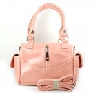 New Lady Fashion Shiny PU Clutch Zipper Bag Handbag Shoulder Bag