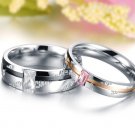 his and hers promise ring sets, Fashion Couple Stainless Steel band Rings For Lovers Gift idea