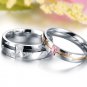 his and hers promise ring sets, Fashion Couple Stainless Steel band Rings For Lovers Gift idea