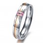 his and hers promise ring sets, Fashion Couple Stainless Steel band Rings For Lovers Gift idea