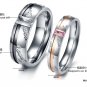 his and hers promise ring sets, Fashion Couple Stainless Steel band Rings For Lovers Gift idea