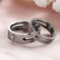 his and hers promise ring sets, Fashion Couple Stainless Steel star band Rings For Lovers Silver