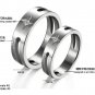 his and hers promise ring sets, Fashion Couple Stainless Steel star band Rings For Lovers Silver