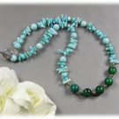 Wholesale natural turquoise blue coral sweater chain