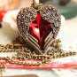 Restore ancient ways more peach heart wings cut diamond necklace sweater chain