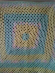 Yellow Multi Newborn Baby Crochet Blanket