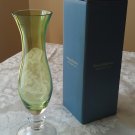 Reed & Barton Miller Rogaska Weston Bud Vase 9,5” Lime