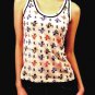 New! L.A.M.B. By Gwen Stefani Nautical theme Wallpaper Stamp Tank Top (S)