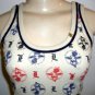 New! L.A.M.B. By Gwen Stefani Nautical theme Wallpaper Stamp Tank Top (M)