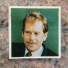 Czech Velvet Revolution Vaclav Havel Czechoslovak President Photo Square Pin