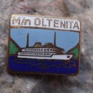 M/n Oltenita Romanian Luxury Cruise Ship Enamel Souvenier Badge