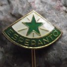 Esperanto Green Star & Radiating Lines Politically Neutral Language Support Pin