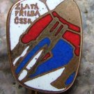 1960s Golden Helmet Motorbike Speedway Forks & Tyre Pin
