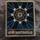 USSR Electronics Vintage Soviet Union Technology Advertisement Mirror Badge