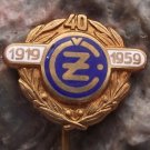 1959 Motocross MX CZ Motorbikes 40th Anniversay Laurel Leaves Gold Metal Pin