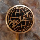 Antique 1950's Black Zetor Globe Worldwide Tractor Pin