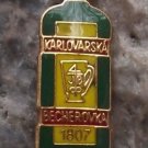 Vintage Bottle Karlovska Becherovka Famous Czech Herbal Liquer Advertising Pin