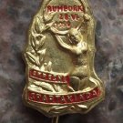 1959 Rumburk Regional Spartakiad Group Gymnastics Exercises Girl & Hoop Pin