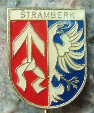 Stramberk Eagle & Arrow Czechoslovak Heraldic Crest Pin