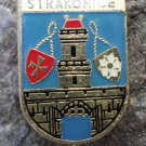 Strakonice Walled City with Open Gates Official Czechoslovak Heraldic Crest Pin