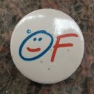 Medium Czech OF Smiling Face Motif Vaclav Havel Democratic Revolution Pin Badge