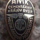 Early FIM Czechoslovakia International Motocross MX Cement Works Enamel Pin