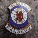 Glasgow Rangers Football Club Soccer Lion Thistle Crest Antique Enamel Pin Badge