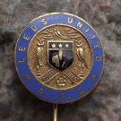 Leeds United Athletic Football Club LUAFC Soccer Crest Antique Enamel Pin Badge