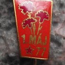1977 Czech Republic Mayday May 1st First Socialist Spring Celebration Pin