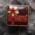 1974 Czech Republic Mayday May 1st First Socialist Spring Celebration Pin