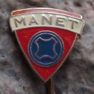 Rare 1950s Manet Racing Motorbike of Czechoslovakia MX designed by CZ Advert Pin