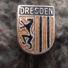 Antique East Germany City of Dresden Coat of Arms Heraldic Lion Pin