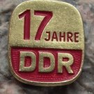 1966 Rare East Germany DDR GDR 17th Anniversary German GDR Commemorative Badge