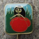 1960's Vecernicek Czech Cultural Icon Poppy Princess Makova Panenka Cartoon Pin