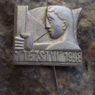 1948 Victory Vitezstvi in Czechoslovakia Socialist or Communist Celebration Pin