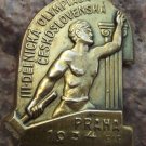 1934 Prague 3rd Workers Olympiad Czechoslovakia Socialist Olympics Metal Pin