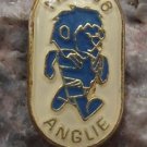 Rare 1966 England World Cup Football Jules Rimet Trophy Willie Lion Mascot Pin