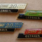 1969 Ostrava City CSAD State Bus & Coach Service Badges