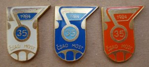 1984 Most Czechoslovakia CSAD State Bus & Coach Badges