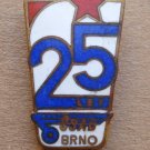 1974 Czech City of Brno CSAD Bus 25th Anniversary Badge