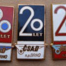 1969 Czech City of Brno CSAD Bus 20th Anniversary Pins