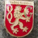 Hradec Kralove Lion Holds Letter G Heraldic Shield Pin